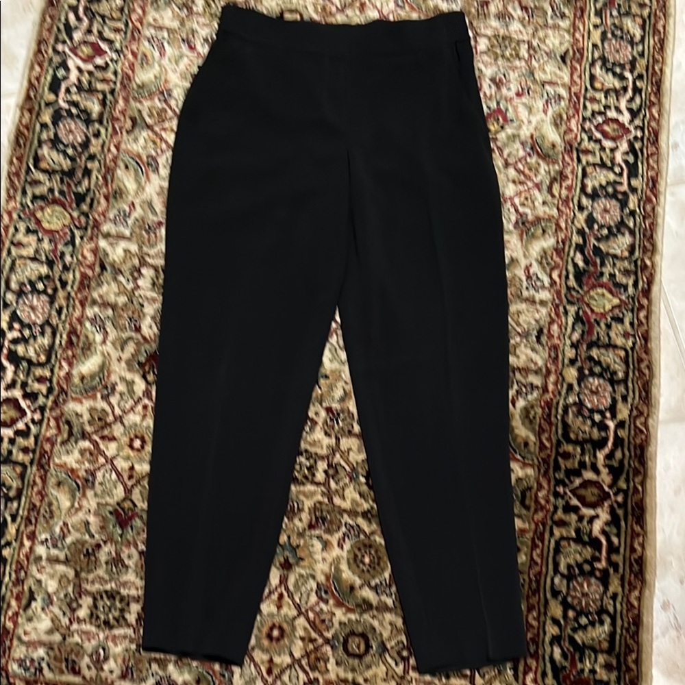 Ann Taylor Black Dress Pants Size 2 Elastic Back Waistband